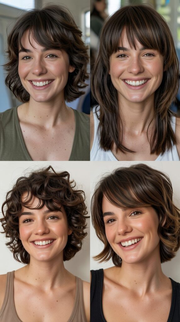 Shag with Long Swoopy Bangs