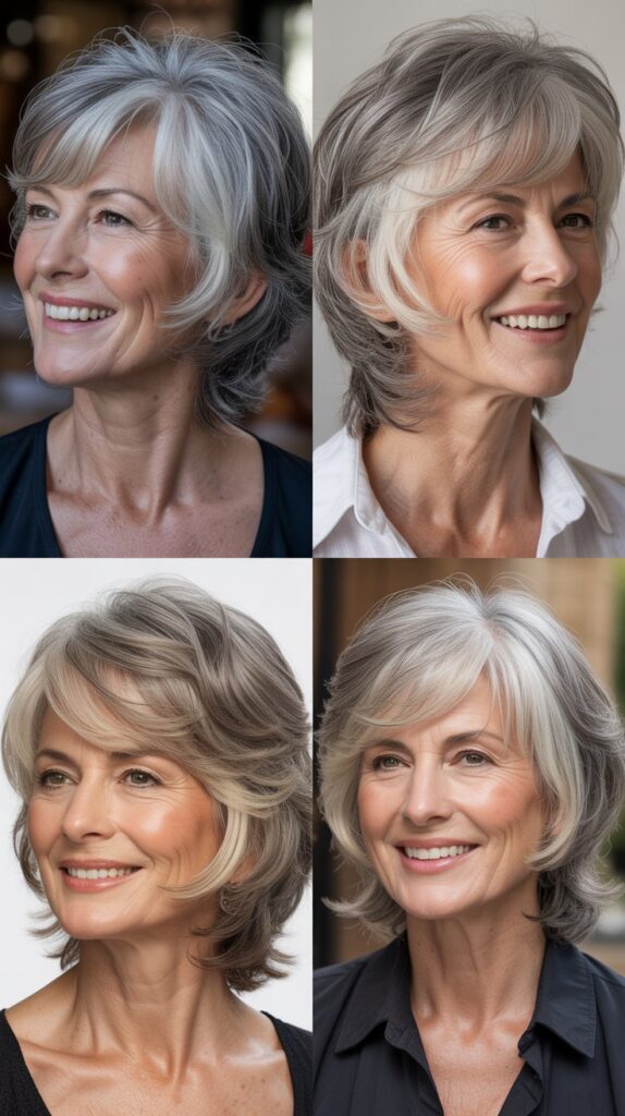 30 Youthful Medium-Length Hairstyles for Women Over 70 You'll Want to Copy 22 Layered Curls with Side Part