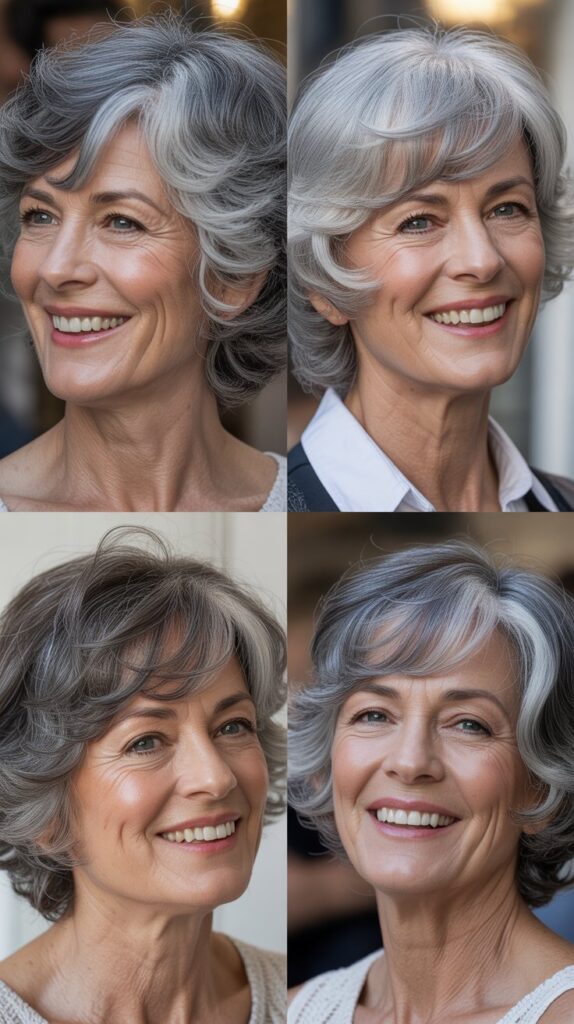 30 Youthful Medium-Length Hairstyles for Women Over 70 You'll Want to Copy 7 Layered Shag with Wispy Ends
