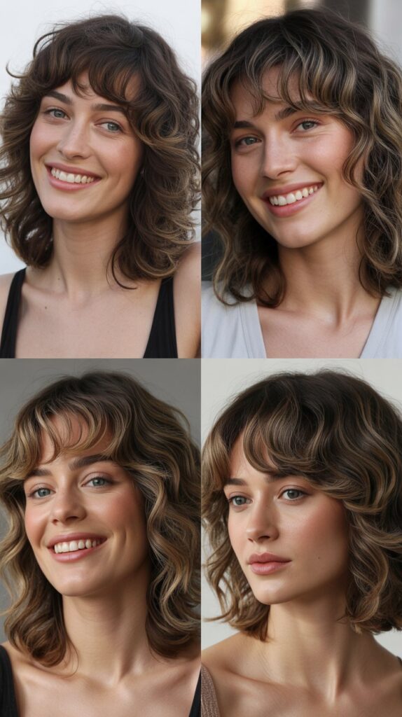 Wavy Shag with Wispy Bangs