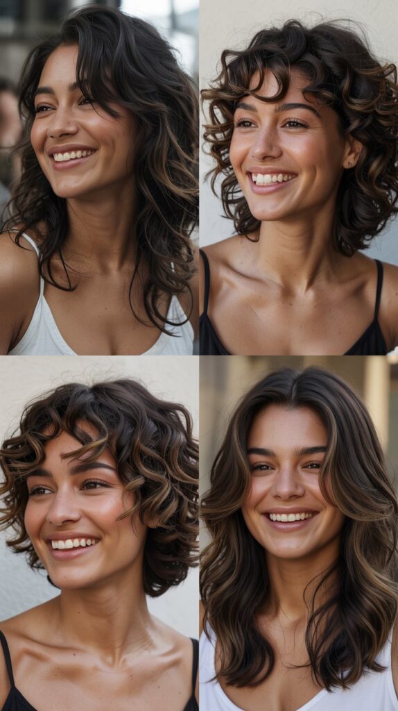 50 Long Layered Haircuts to Try—Front & Back Views 44 Layered for Air-Dried Styling