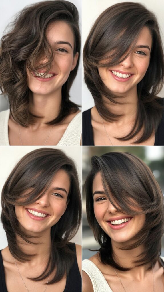  Asymmetrical Long Layered Bob