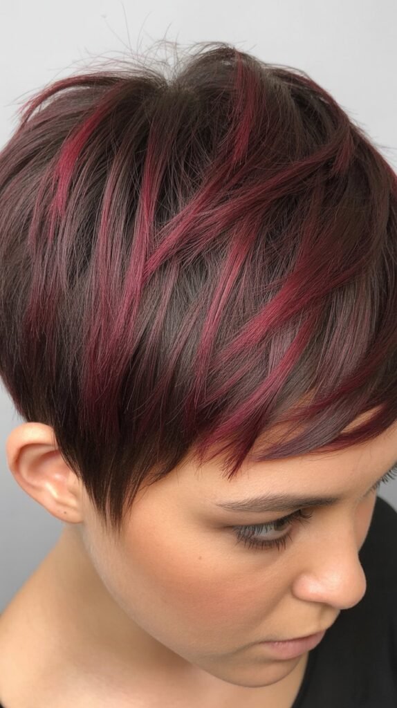 Burgundy Lowlights for Depth