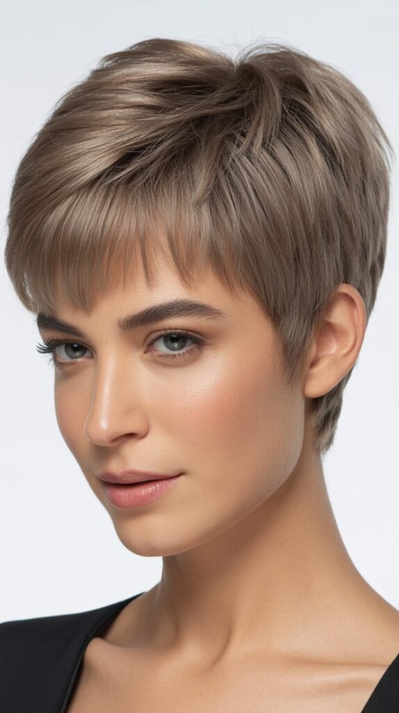 Textured Fringe Pixie