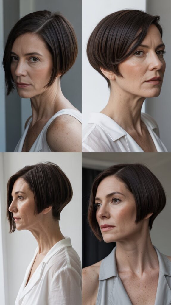 53 Most Flattering Hairstyles for Women Over 50 Right Now 26 Inverted Bob