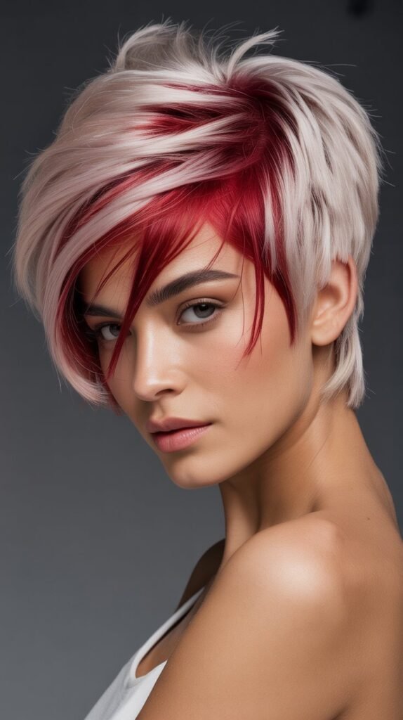 Crimson Red Highlights for Bold Drama