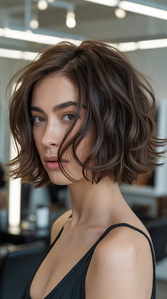 Sleek Roots, Messy Ends Bob