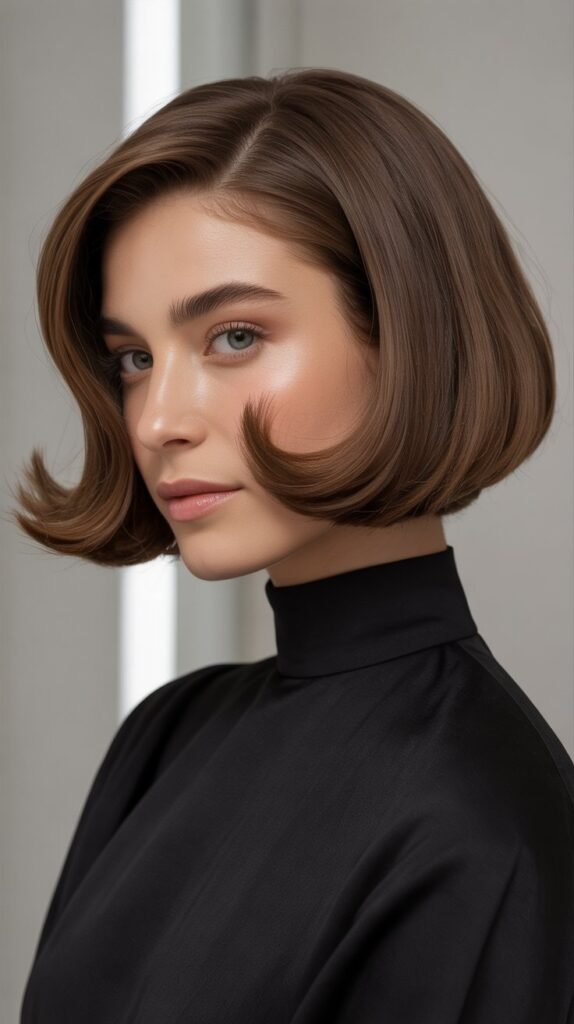 Rounded French Bob