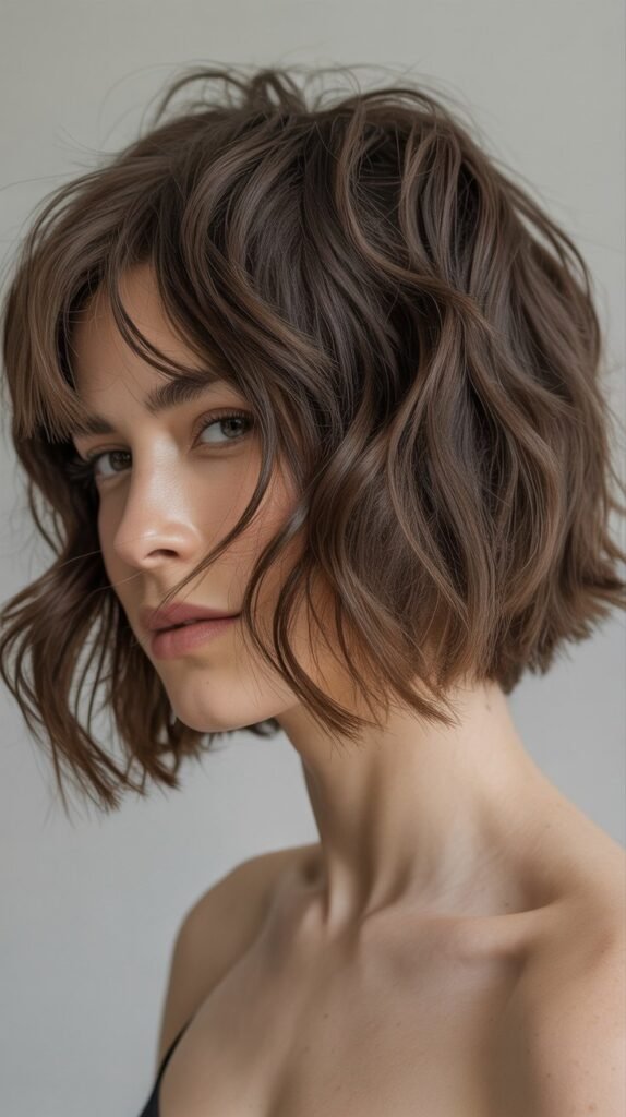 Piece-y Textured Messy Bob