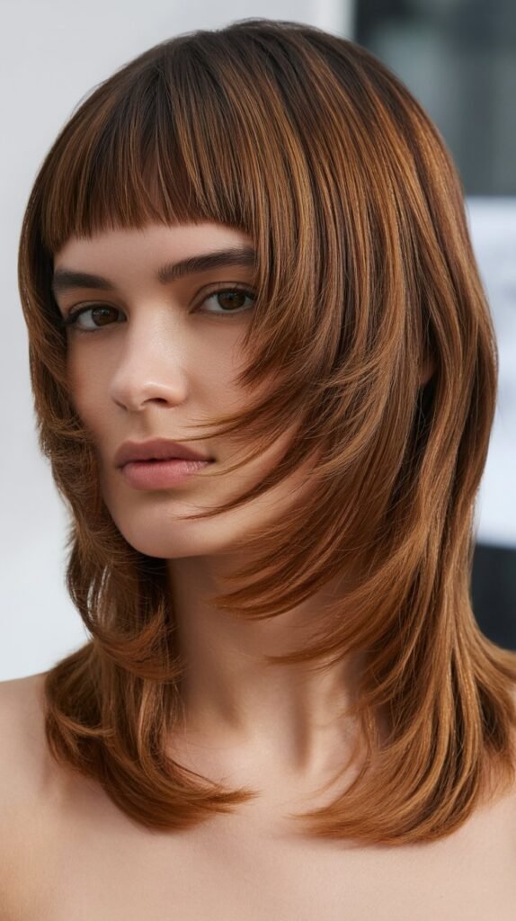 Layered Shag with Micro Bangs