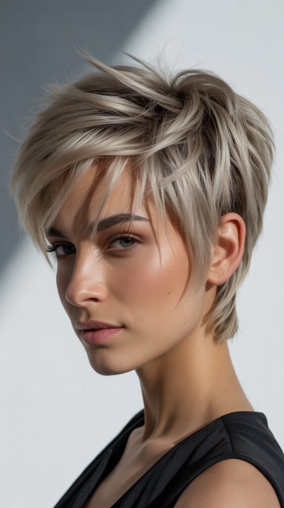Retro-Inspired Choppy Pixie