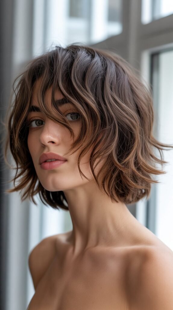 Razored Messy Bob