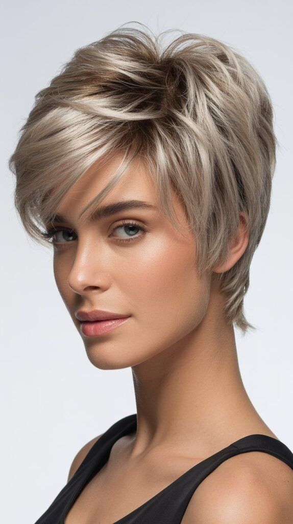 Choppy Pixie With Longer Top Layers