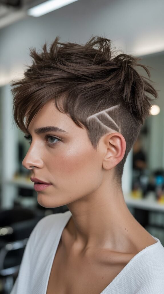 Choppy Pixie With Undercut Design