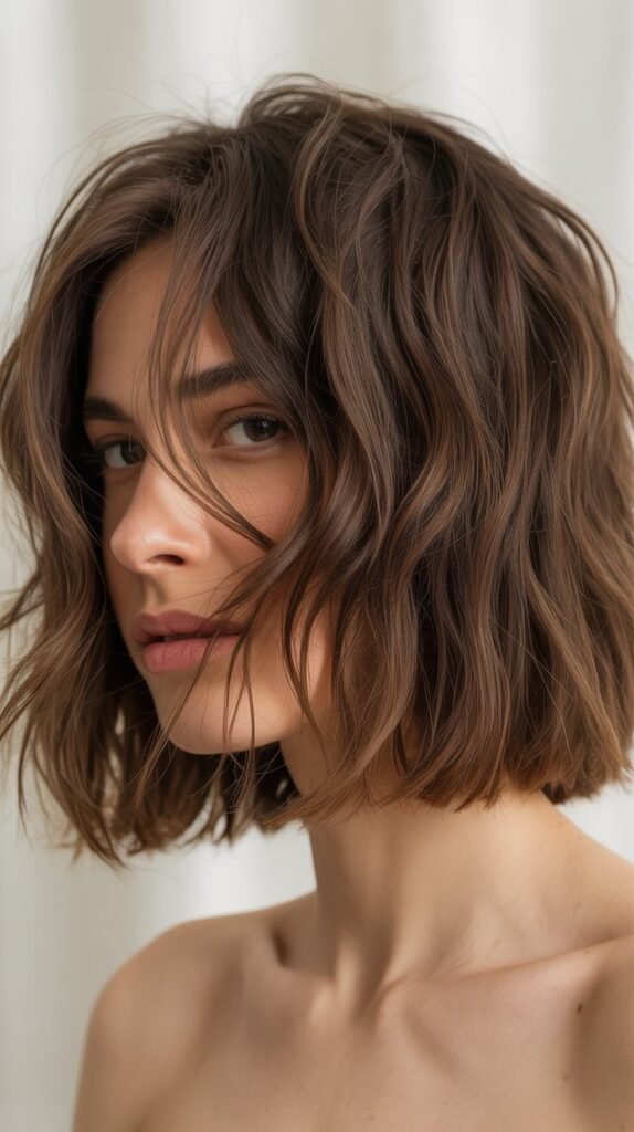 Tousled Bed Head Messy Bob
