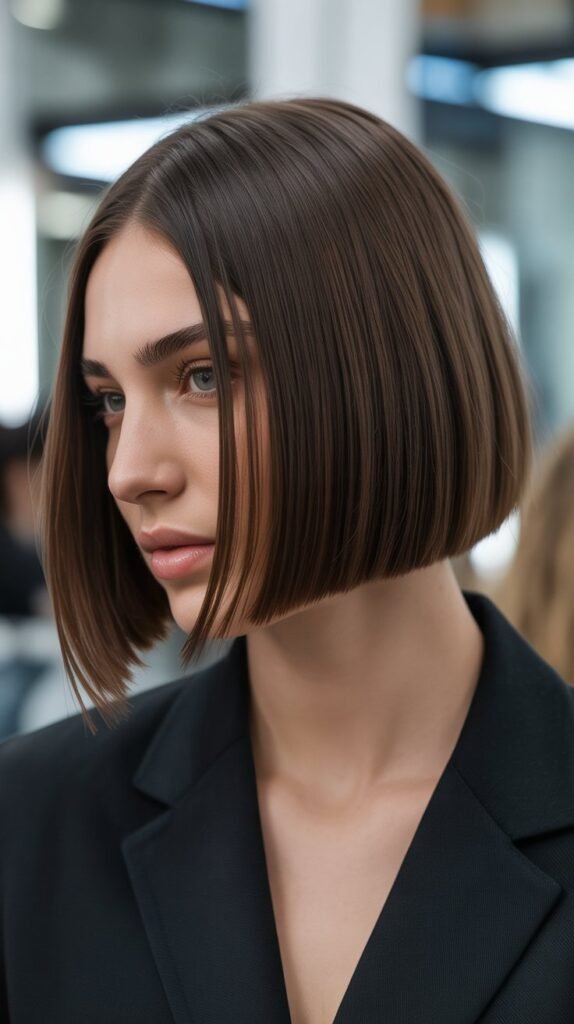 Sleek Straight French Bob
