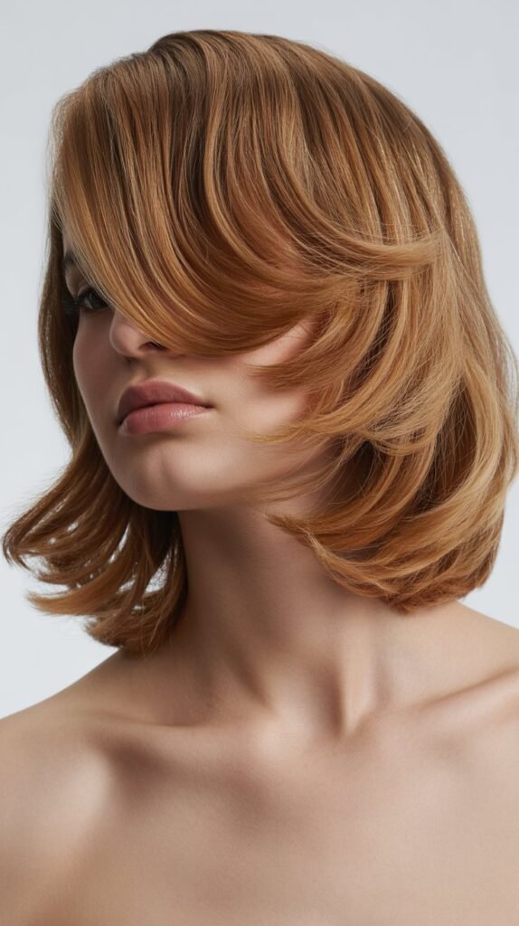 Soft Waves with Long Bangs