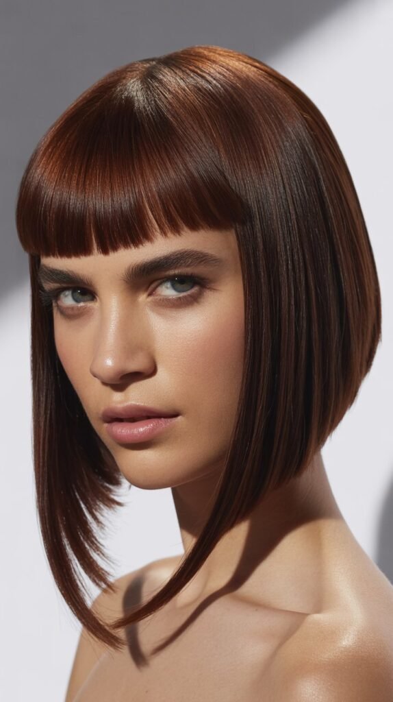 Asymmetrical Cut with Micro Bangs