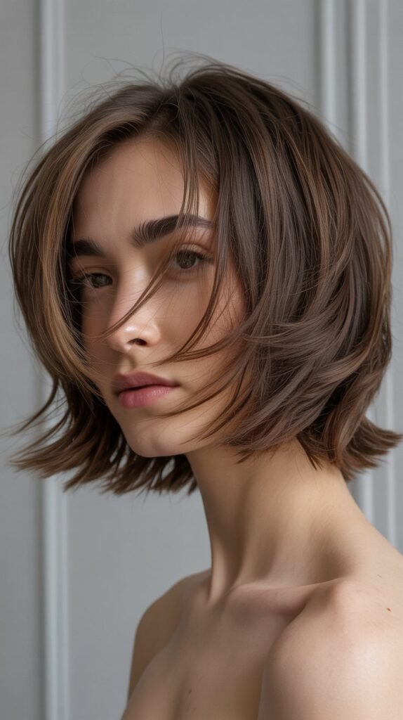 French Bob with Razored Texture