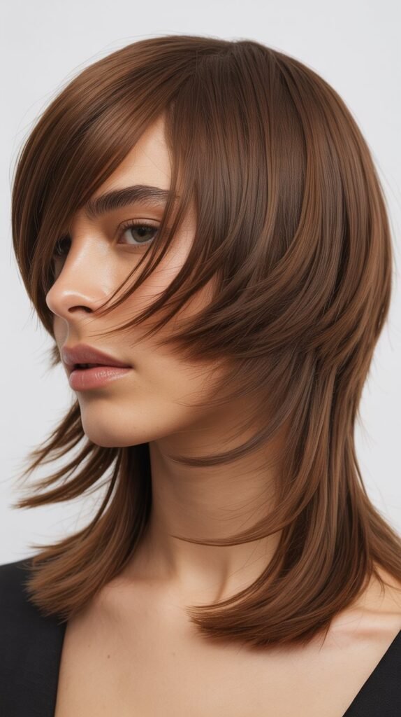 Tousled Layers with Piecey Bangs