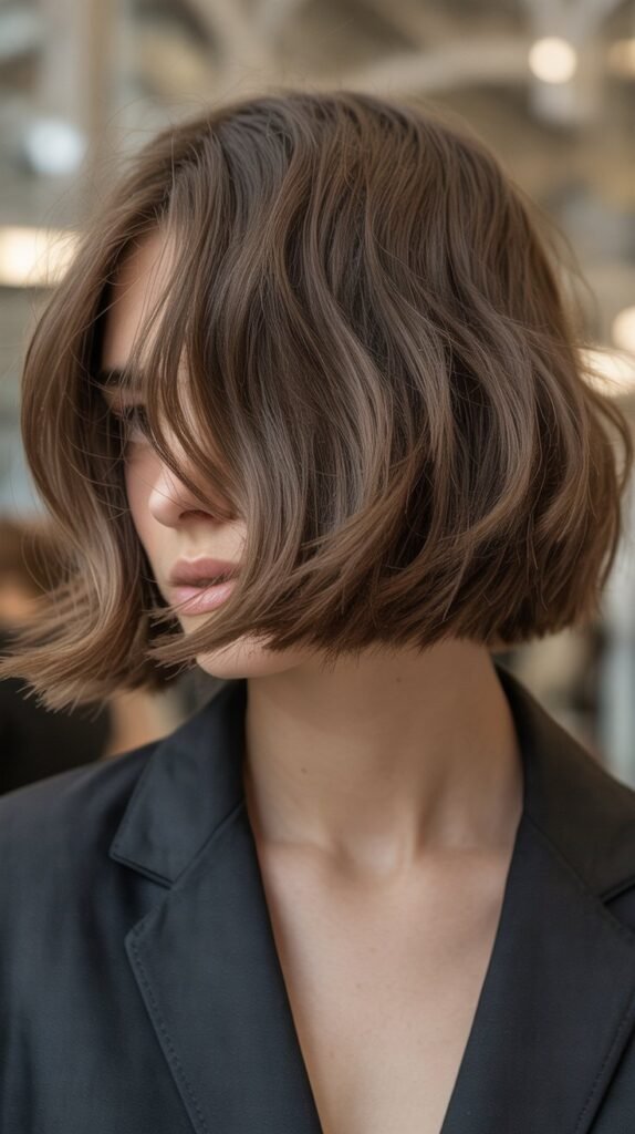 Textured French Bob with Piecey Ends