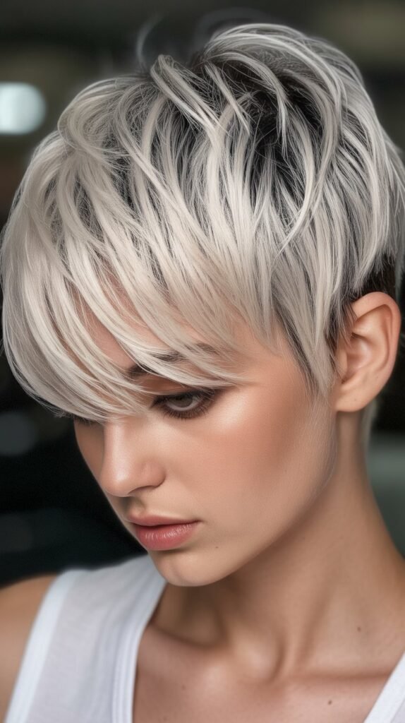 Platinum Pixie with Dark Lowlights