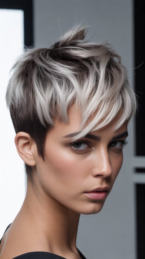 Frost Tips for Edgy Look