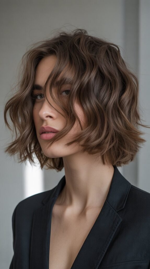 Shaggy Messy French Bob