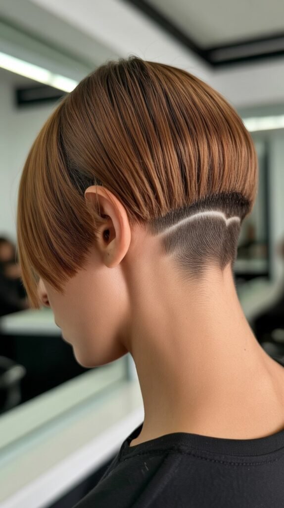 French Bob with Nape Undercut