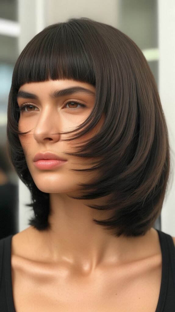 Stacked Bob with Micro Fringe