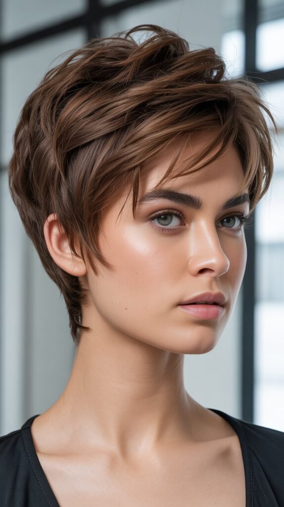 Choppy Pixie For Thick Hair
