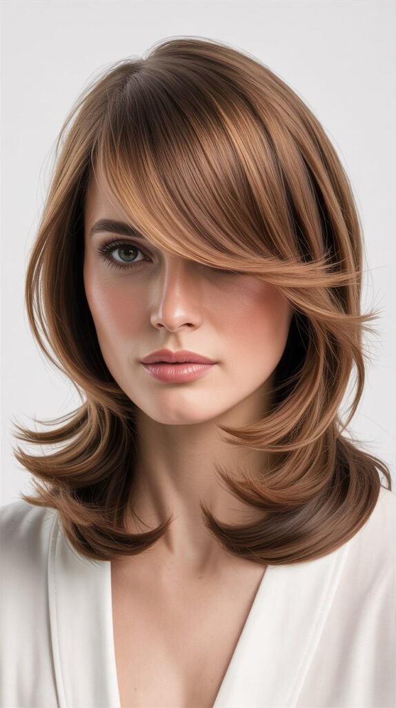 Long Layers With Side Fringe