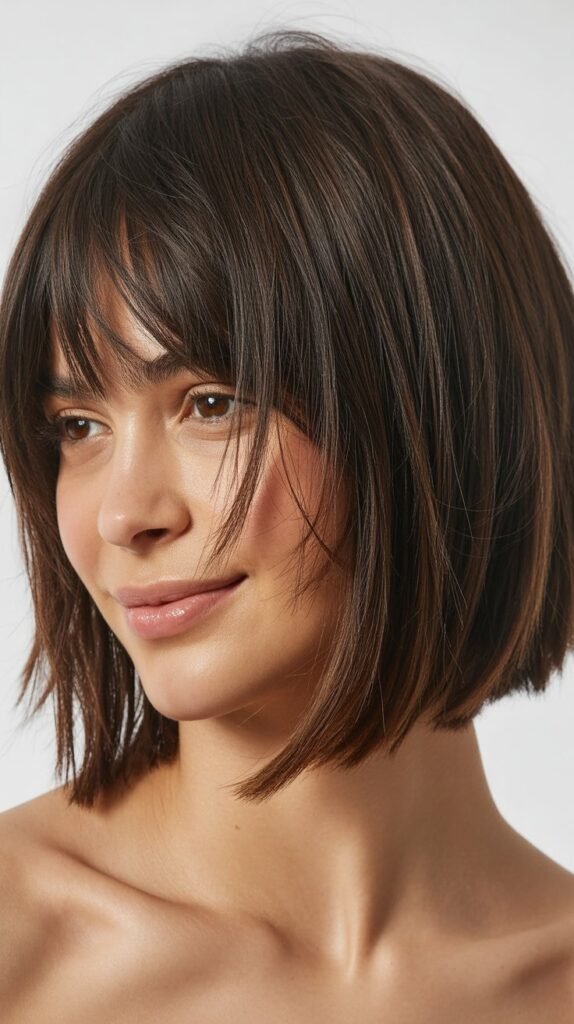 Graduated Bob with Piece-y Fringe