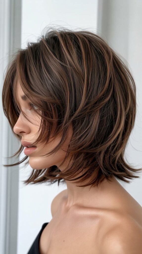 Choppy Layered Lob with Texture