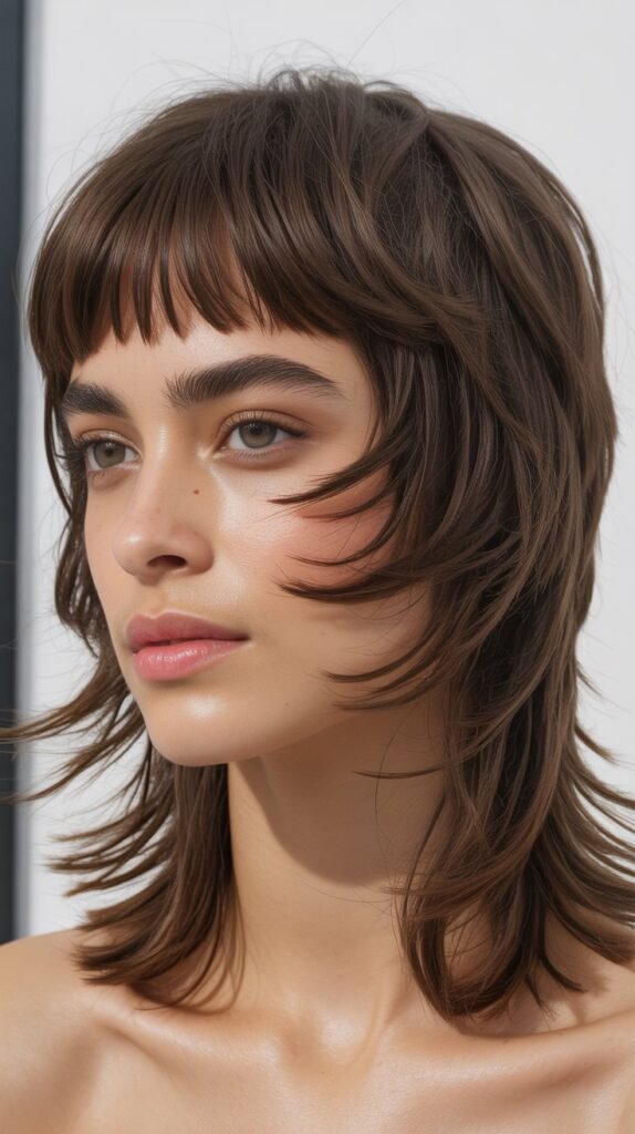 Layered Shag with Micro Bangs