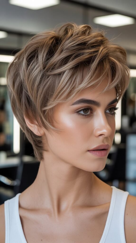Volumized Top Pixie