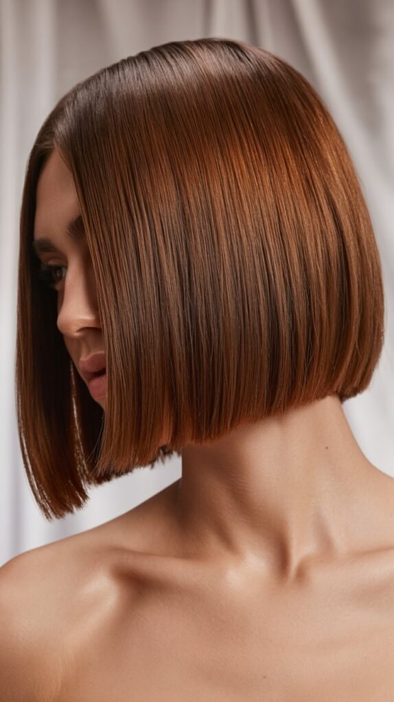 Shoulder-Skimming Blunt Cut