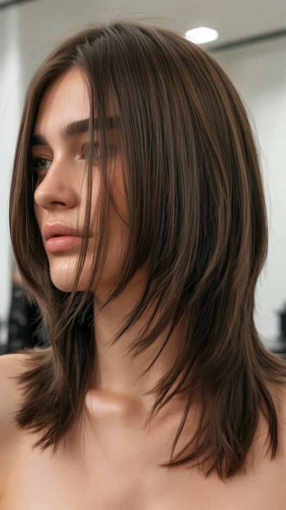 Modern Shag with Shoulder Length