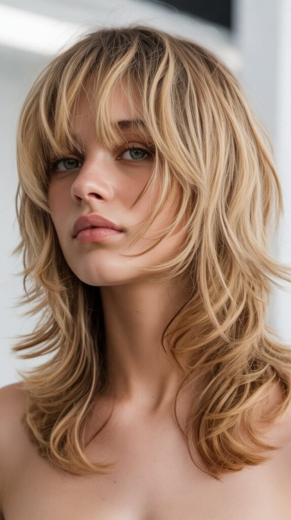 Shag with Choppy Fringe