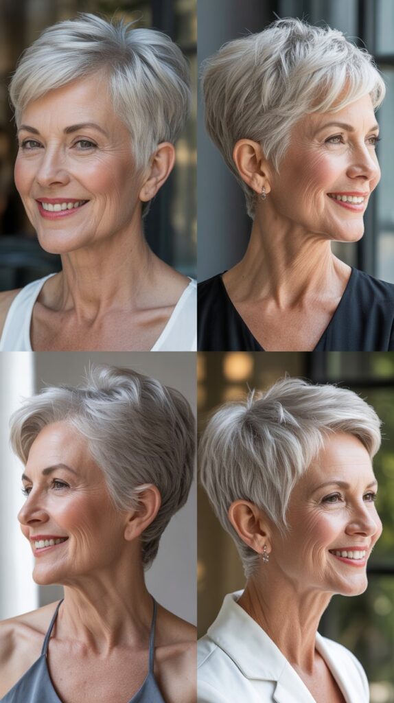 30 Easy-Care Haircuts for Women Over 50 That Still Look Chic 1 The Classic Pixie Cut