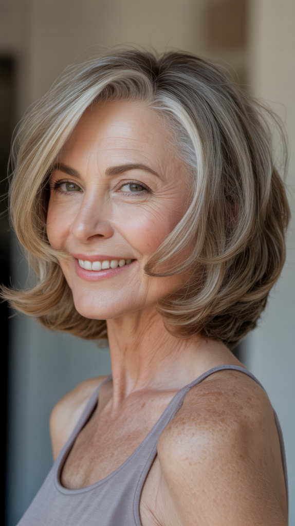 Age-Defying Bob Haircuts for Thin and Fine Hair After 50