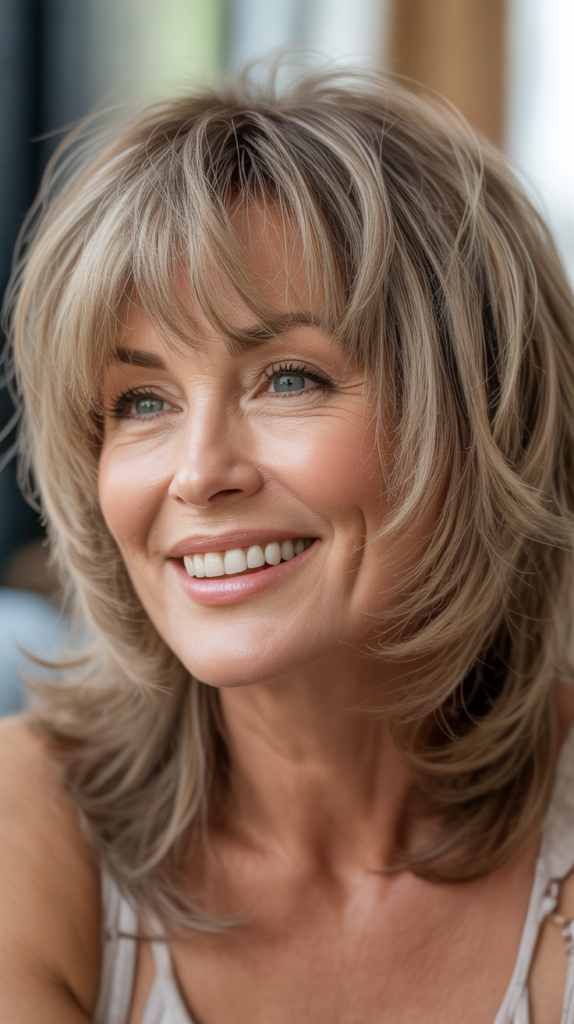 Layered Shag with Wispy Bangs