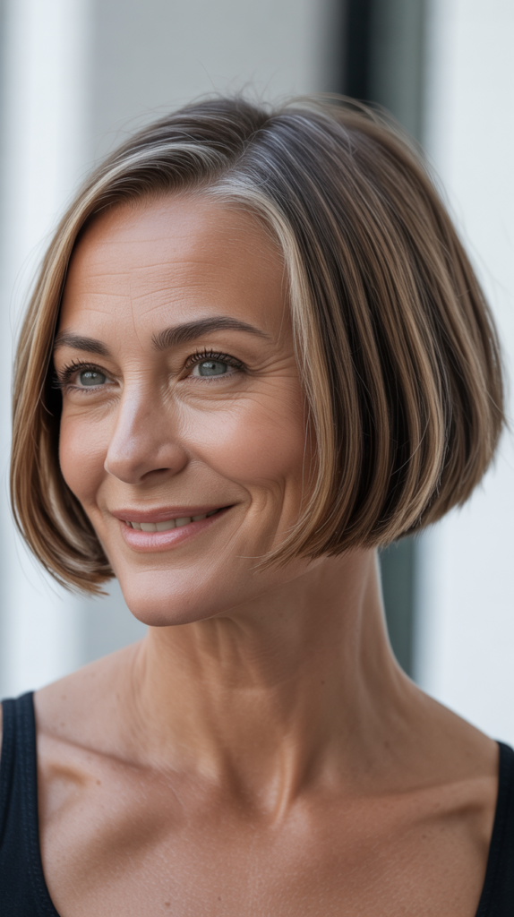 Sleek Bob with Undercut