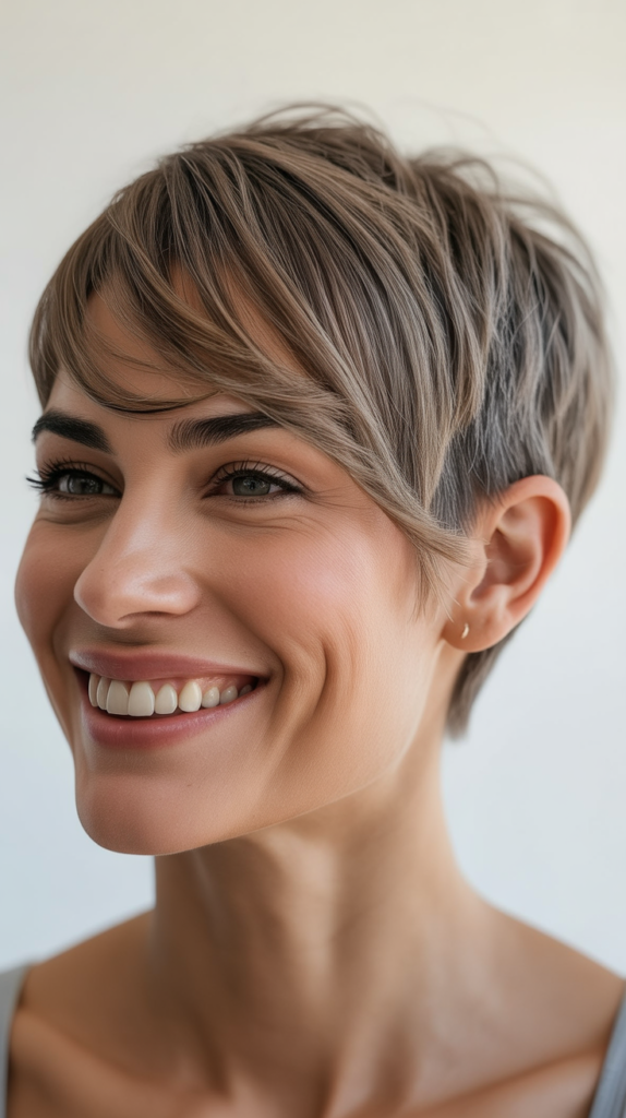 Asymmetrical Pixie Cut