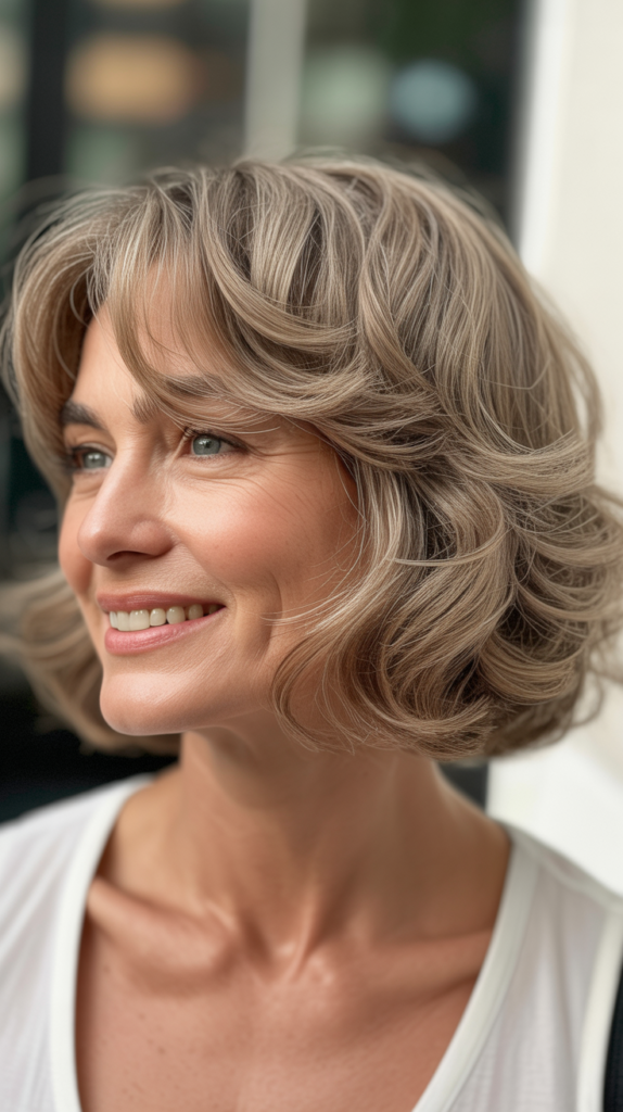 Wavy Bob with Natural Texture