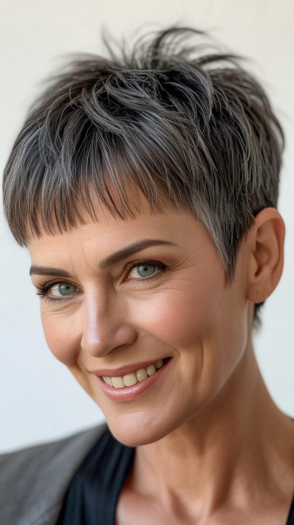 Choppy Pixie with Micro Bangs