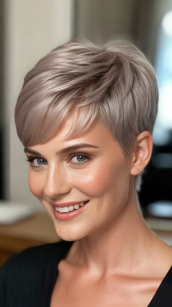 Voluminous Crown Pixie