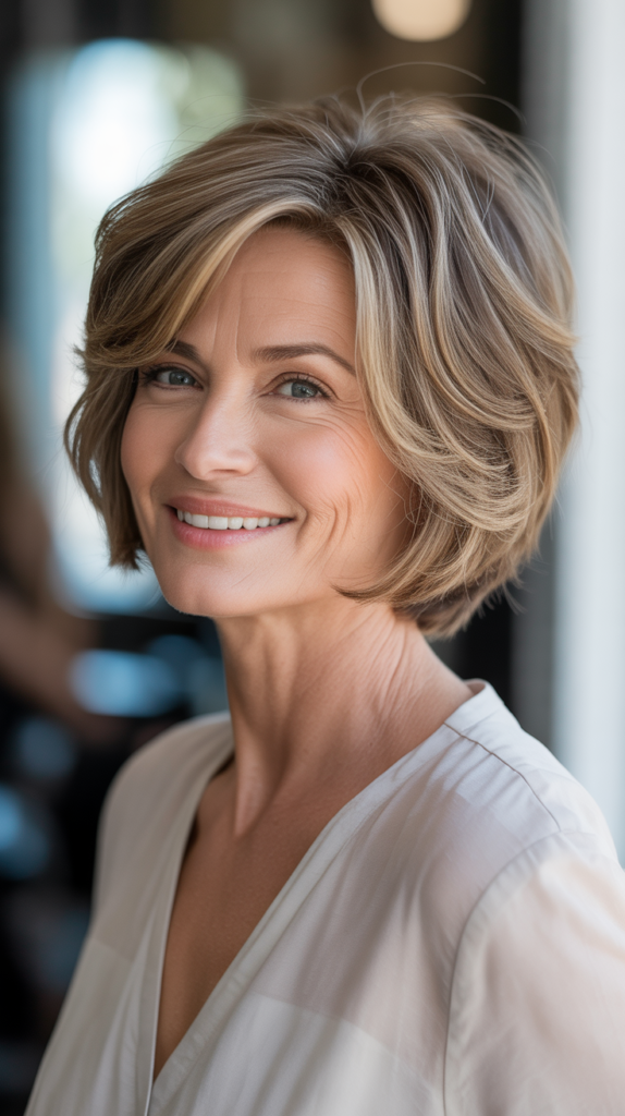 Layered Bob with Face-Framing Pieces