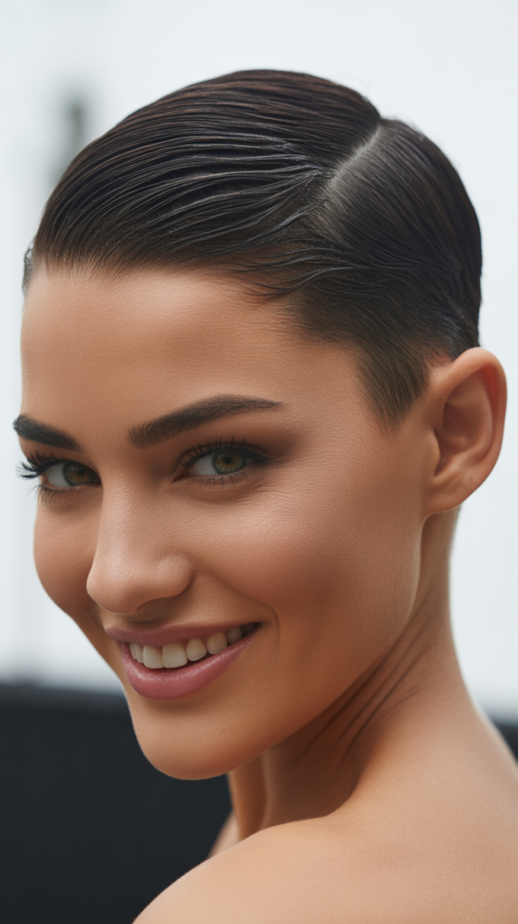 Slicked-Back Pixie