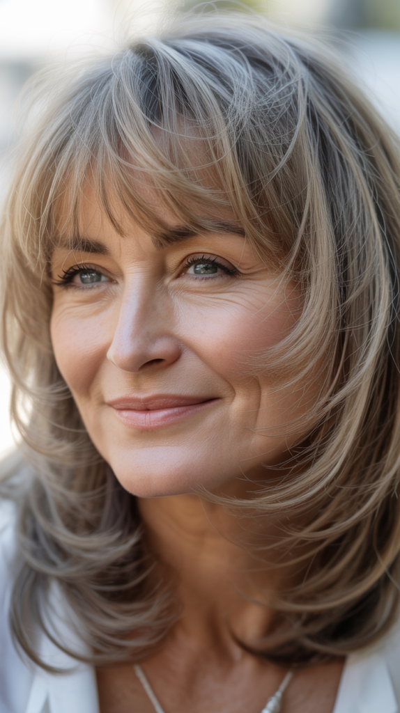 Wispy Bangs with Layers